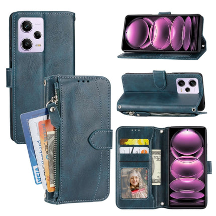 Oil Skin Zipper Wallet Leather Phone Case, For Redmi Note 12 5G Global, For Redmi Note 12 Pro 5G Global, For Redmi Note 12 Pro+ Global, For Redmi Note 12 4G Global