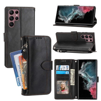 Oil Skin Zipper Wallet Leather Phone Case, For Xiaomi Redmi 12C, For Samsung Galaxy S23 5G, For Samsung Galaxy S23+ 5G, For Samsung Galaxy S23 Ultra 5G