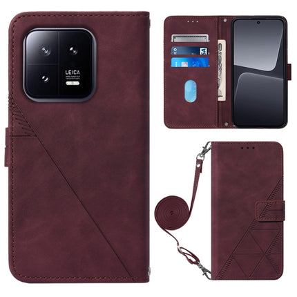 Crossbody 3D Embossed Flip Leather Phone Case, For Xiaomi 13, For Xiaomi 13 Lite 5G, For Xiaomi 13 Pro, For Xiaomi Poco X5 Pro 5G