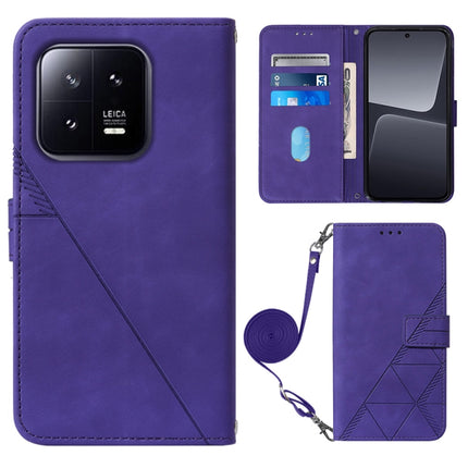 Crossbody 3D Embossed Flip Leather Phone Case, For Xiaomi 13, For Xiaomi 13 Lite 5G, For Xiaomi 13 Pro, For Xiaomi Poco X5 Pro 5G