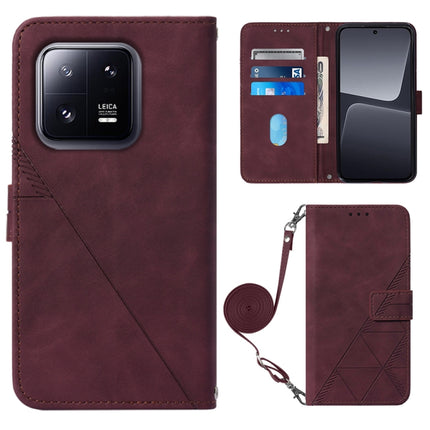 Crossbody 3D Embossed Flip Leather Phone Case, For Xiaomi 13, For Xiaomi 13 Lite 5G, For Xiaomi 13 Pro, For Xiaomi Poco X5 Pro 5G