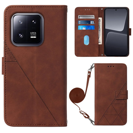 Crossbody 3D Embossed Flip Leather Phone Case, For Xiaomi 13, For Xiaomi 13 Lite 5G, For Xiaomi 13 Pro, For Xiaomi Poco X5 Pro 5G