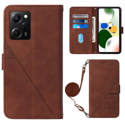 Crossbody 3D Embossed Flip Leather Phone Case, For Xiaomi 13, For Xiaomi 13 Lite 5G, For Xiaomi 13 Pro, For Xiaomi Poco X5 Pro 5G