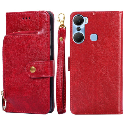 Zipper Bag Leather Phone Case, For Infinix Hot 12 Pro, For Infinix Hot 12i, For Infinix Hot 20i, For Infinix Note 11, For Infinix Smart 7, For Infinix Zero 20