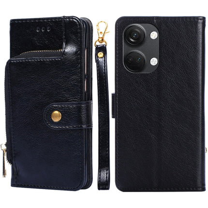 Zipper Bag Leather Phone Case, For OnePlus Ace 2V 5G