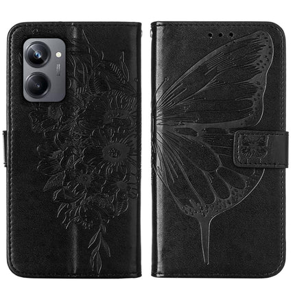 Embossed Butterfly Leather Phone Case, For Realme 10 Pro 5G, For Realme 10 Pro+ 5G, For Realme C55