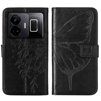 Embossed Butterfly Leather Phone Case, For Realme GT Neo 5 5G / GT3, For OPPO A1 Pro / Reno8 T 5G, For Xiaomi Redmi Note 12 4G Global