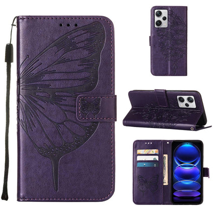 Embossed Butterfly Leather Phone Case, For Xiaomi Redmi Note 12 Pro+ 5G / Note 12 Explorer, For Xiaomi Redmi Note 12 Pro+ 5G, For Xiaomi 13, For Xiaomi 13 Lite 5G