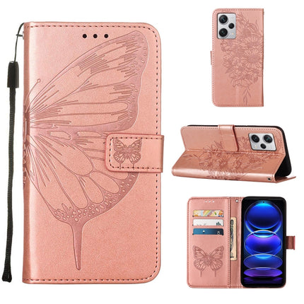 Embossed Butterfly Leather Phone Case, For Xiaomi Redmi Note 12 Pro+ 5G / Note 12 Explorer, For Xiaomi Redmi Note 12 Pro+ 5G, For Xiaomi 13, For Xiaomi 13 Lite 5G