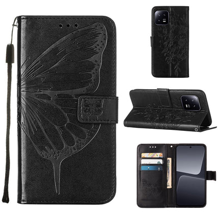 Embossed Butterfly Leather Phone Case, For Xiaomi Redmi Note 12 Pro+ 5G / Note 12 Explorer, For Xiaomi Redmi Note 12 Pro+ 5G, For Xiaomi 13, For Xiaomi 13 Lite 5G