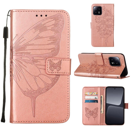 Embossed Butterfly Leather Phone Case, For Xiaomi Redmi Note 12 Pro+ 5G / Note 12 Explorer, For Xiaomi Redmi Note 12 Pro+ 5G, For Xiaomi 13, For Xiaomi 13 Lite 5G