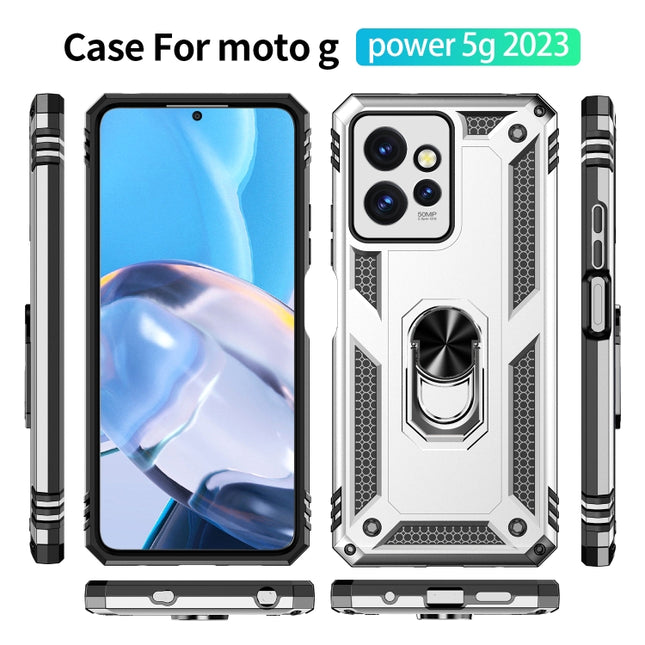 Shockproof TPU + PC Phone Case with Holder, For Motorola Moto G Power 5G 2023, For Xiaomi Redmi 12C / 11A, For Xiaomi Mi 11 Ultra