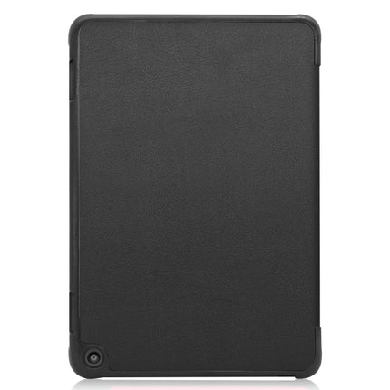 For Kindle Fire HD 8 (2020) Custer Pattern Pure Color Horizontal Flip Leather Case with Three-folding Holder & Wake-up / Sleep Function, For Kindle Fire HD 8 (2020)