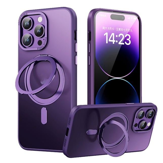 360 Rotating MagSafe Magnetic Skin Feel Phone Case, For iPhone 14 Pro Max, For iPhone 14 Pro, For iPhone 14 Plus, For iPhone 14