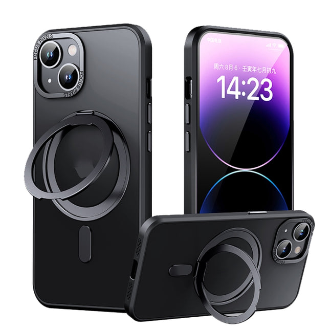 360 Rotating MagSafe Magnetic Skin Feel Phone Case, For iPhone 14 Pro Max, For iPhone 14 Pro, For iPhone 14 Plus, For iPhone 14