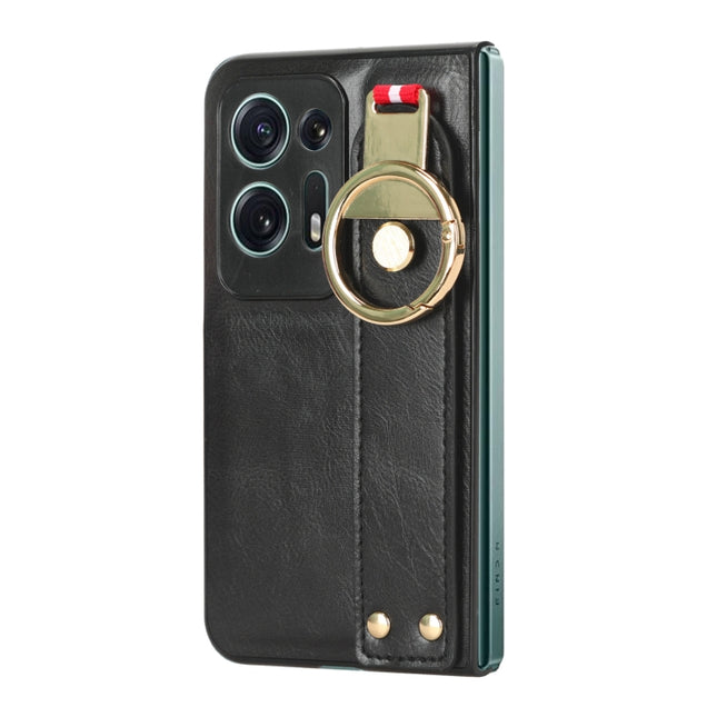 Wristband Leather Back Phone Case, For OPPO Find N2, For OPPO Find N3 / OnePlus Open, For OPPO Find N, For OPPO Find X6 5G