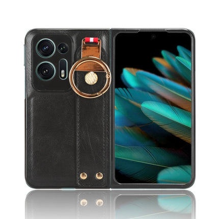 Wristband Leather Back Phone Case, For OPPO Find N2, For OPPO Find N3 / OnePlus Open, For OPPO Find N, For OPPO Find X6 5G