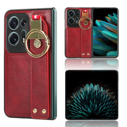 Wristband Leather Back Phone Case, For OPPO Find N3 / OnePlus Open, For OPPO Find N2, For OPPO Find N, For OPPO Find X6 5G
