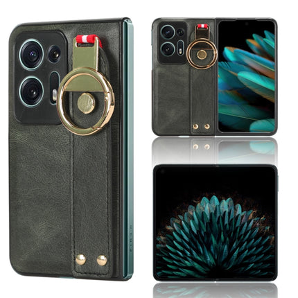 Wristband Leather Back Phone Case, For OPPO Find N3 / OnePlus Open, For OPPO Find N2, For OPPO Find N, For OPPO Find X6 5G