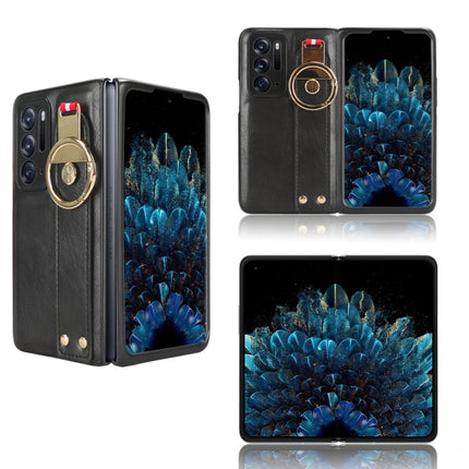 Wristband Leather Back Phone Case, For OPPO Find N3 / OnePlus Open, For OPPO Find N2, For OPPO Find N, For OPPO Find X6 5G