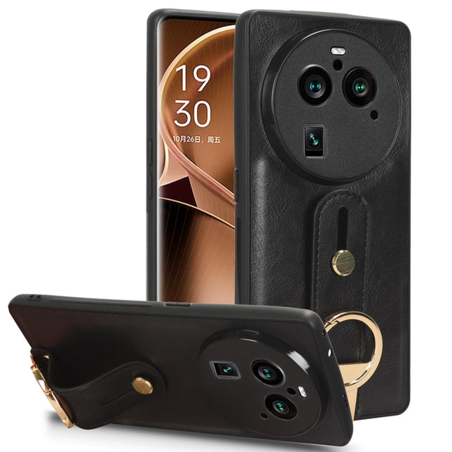 Wristband Leather Back Phone Case, For OPPO Find X6 Pro 5G, For Realme C55
