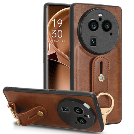 Wristband Leather Back Phone Case, For OPPO Find X6 Pro 5G, For Realme C55