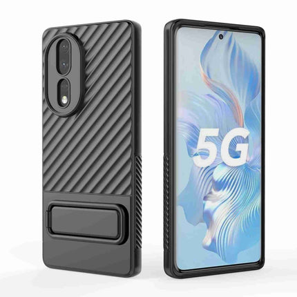 Wavy Texture TPU Phone Case with Lens Film, For Honor 80 5G, For Honor 80 Pro 5G, For Samsung Galaxy A14 5G, For Samsung Galaxy S23+ 5G, For Samsung Galaxy S23 Ultra 5G