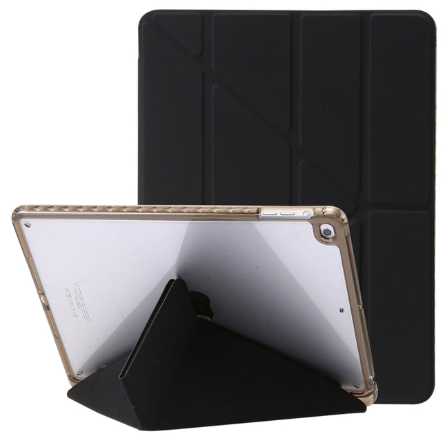 Clear Acrylic Deformation Leather Tablet Case, For iPad Pro 11 2022 / 2021 / 2020, For iPad Air / Air 2 / 9.7 2018 / 2017