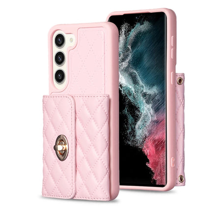 Horizontal Metal Buckle Wallet Rhombic Leather Phone Case, For Samsung Galaxy S23+ 5G, For Samsung Galaxy S23 Ultra 5G, For Samsung Galaxy S22 Ultra 5G, For Samsung Galaxy S21 FE 5G