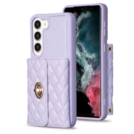 Horizontal Metal Buckle Wallet Rhombic Leather Phone Case, For Samsung Galaxy S23+ 5G, For Samsung Galaxy S23 Ultra 5G, For Samsung Galaxy S22 Ultra 5G, For Samsung Galaxy S21 FE 5G