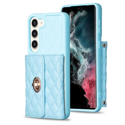 Horizontal Metal Buckle Wallet Rhombic Leather Phone Case, For Samsung Galaxy S23+ 5G, For Samsung Galaxy S23 Ultra 5G, For Samsung Galaxy S22 Ultra 5G, For Samsung Galaxy S21 FE 5G