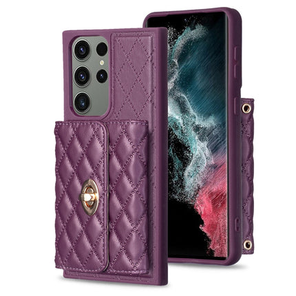 Horizontal Metal Buckle Wallet Rhombic Leather Phone Case, For Samsung Galaxy S23+ 5G, For Samsung Galaxy S23 Ultra 5G, For Samsung Galaxy S22 Ultra 5G, For Samsung Galaxy S21 FE 5G