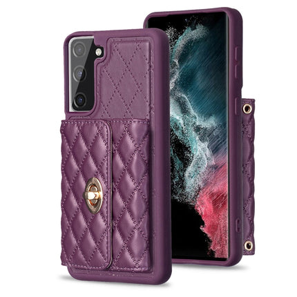 Horizontal Metal Buckle Wallet Rhombic Leather Phone Case, For Samsung Galaxy S23+ 5G, For Samsung Galaxy S23 Ultra 5G, For Samsung Galaxy S22 Ultra 5G, For Samsung Galaxy S21 FE 5G