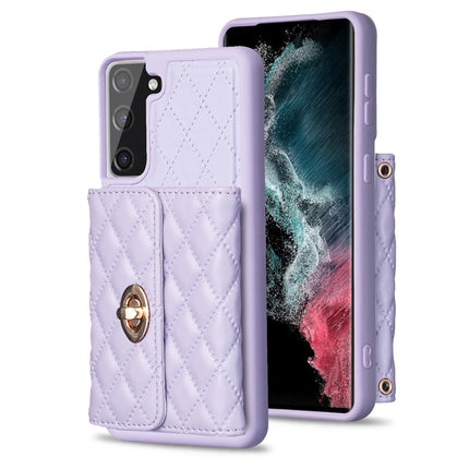 Horizontal Metal Buckle Wallet Rhombic Leather Phone Case, For Samsung Galaxy S23+ 5G, For Samsung Galaxy S23 Ultra 5G, For Samsung Galaxy S22 Ultra 5G, For Samsung Galaxy S21 FE 5G