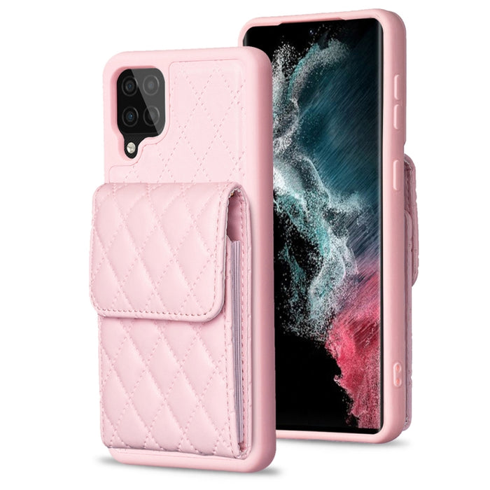Vertical Wallet Rhombic Leather Phone Case, For Samsung Galaxy A12, For Samsung Galaxy A13 4G, For Samsung Galaxy A34 5G, For Samsung Galaxy A52 4G / 5G