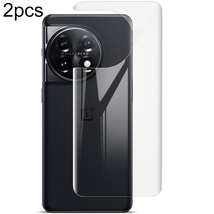 2pcs imak Curved Hydrogel Film Pnone Back Protector, For Huawei P60 / P60 Pro, For OnePlus Ace 2 / 11R 5G, For OnePlus 11 5G, For OPPO Find X6 5G, For OPPO Find X6 Pro 5G