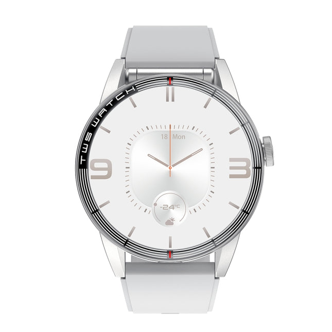 R6 1.32 inch Round Screen 2 in 1 Bluetooth Earphone Smart Watch, Support Bluetooth Call / Health Monitoring