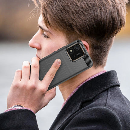 Carbon Fiber Brushed Texture TPU Phone Case, For Honor X5 4G, For Samsung Galaxy M54 5G