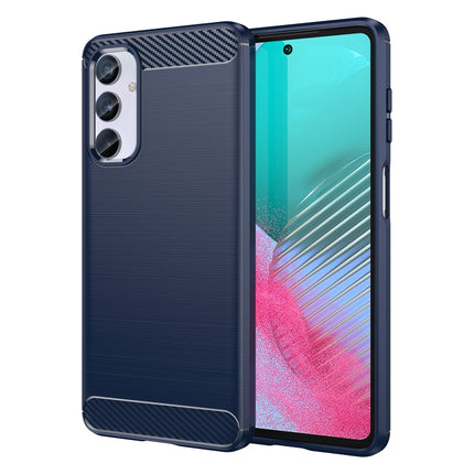 Carbon Fiber Brushed Texture TPU Phone Case, For Honor X5 4G, For Samsung Galaxy M54 5G
