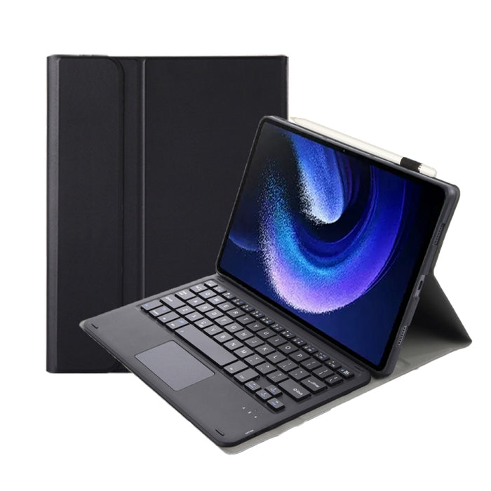 A0N7-A Lambskin Texture Ultra-thin Bluetooth Keyboard Leather Case with Touchpad, A0N7-A