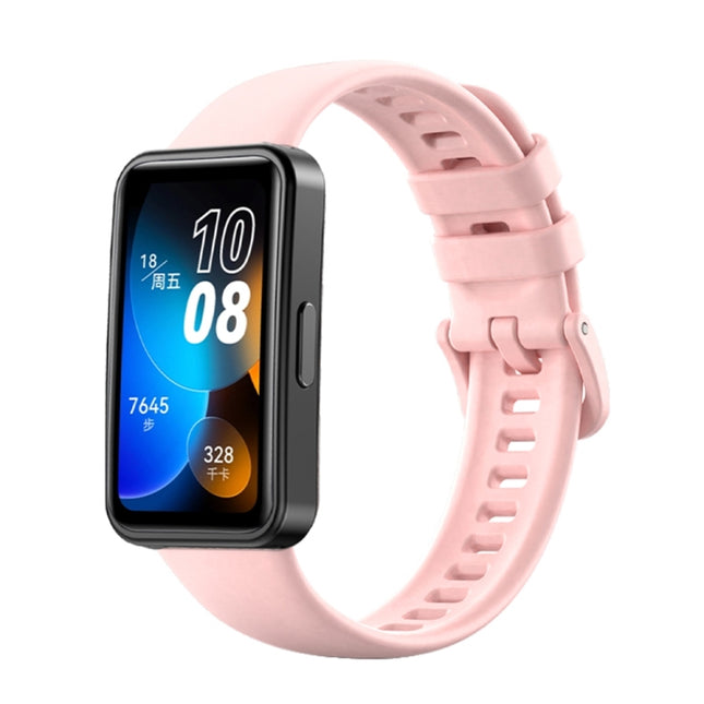 16mm Solid Color Silicone Replacement Watch Band, For Huawei Band 8