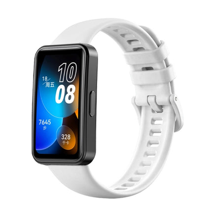 16mm Solid Color Silicone Replacement Watch Band, For Huawei Band 8