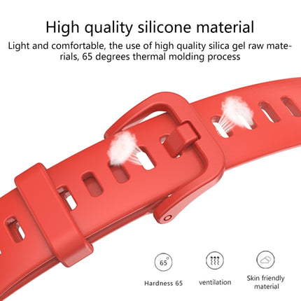 16mm Solid Color Silicone Replacement Watch Band, For Huawei Band 8