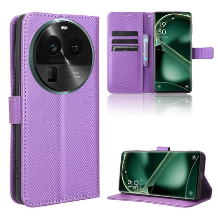 Diamond Texture Leather Phone Case, For OPPO Find X6, For Realme V30 / V30t 5G, For Orbic Q10 4G, For Tecno Spark 10 4G