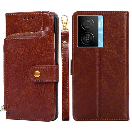 Zipper Bag Leather Phone Case, For vivo iQOO Z7x, For OPPO A55S 5G, For Realme GT Neo5 SE, For Xiaomi Redmi Note 12 Turbo, For Kyocera Digno SX3-KYG02, For Nokia C12