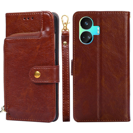 Zipper Bag Leather Phone Case, For vivo iQOO Z7x, For OPPO A55S 5G, For Realme GT Neo5 SE, For Xiaomi Redmi Note 12 Turbo, For Kyocera Digno SX3-KYG02, For Nokia C12