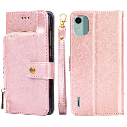 Zipper Bag Leather Phone Case, For vivo iQOO Z7x, For OPPO A55S 5G, For Realme GT Neo5 SE, For Xiaomi Redmi Note 12 Turbo, For Kyocera Digno SX3-KYG02, For Nokia C12