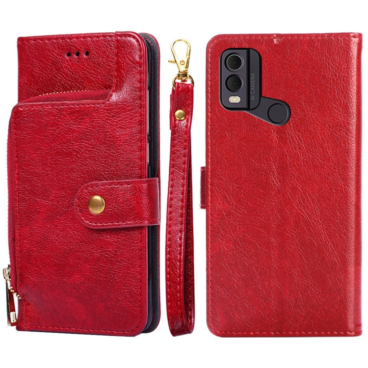 Zipper Bag Leather Phone Case, For Nokia C22, For Nokia C32, For Samsung Galaxy A04e 4G, For Samsung Galaxy A54 5G, For Samsung Galaxy M14 5G