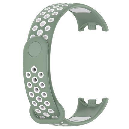 Sports Two Color Silicone Watch Band, For Xiaomi Mi Band 8