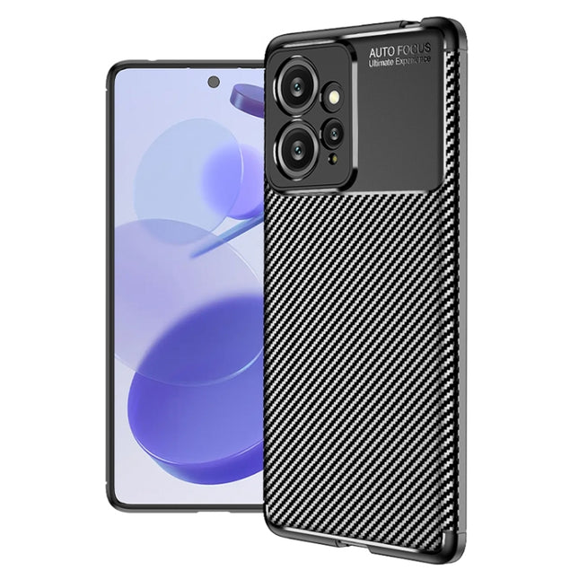 Carbon Fiber Texture Shockproof TPU Phone Case, For Xiaomi Redmi Note 12 4G Global